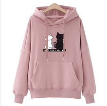 Load image into Gallery viewer, Ladies  Winter Pullover with a Cat Print.
