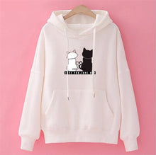 Load image into Gallery viewer, Ladies  Winter Pullover with a Cat Print.
