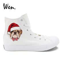 Load image into Gallery viewer, Wen Men White High Top Sneakers
